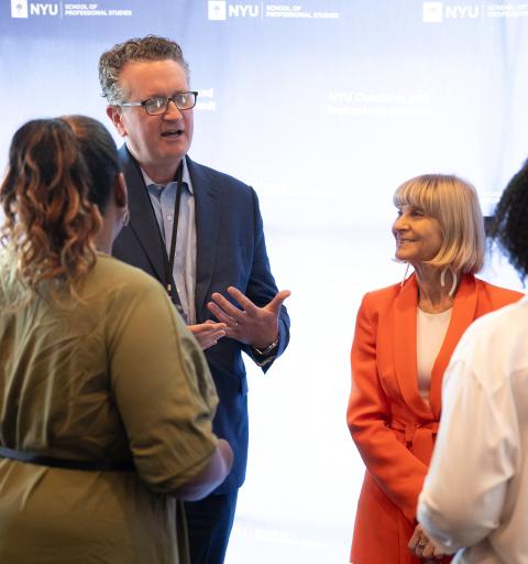 NYU SPS faculty members including Anna Tavis attend the Coaching Innovation Lab