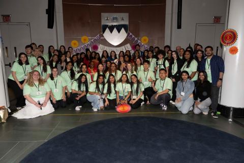 Students at Culture Fest taking group photo