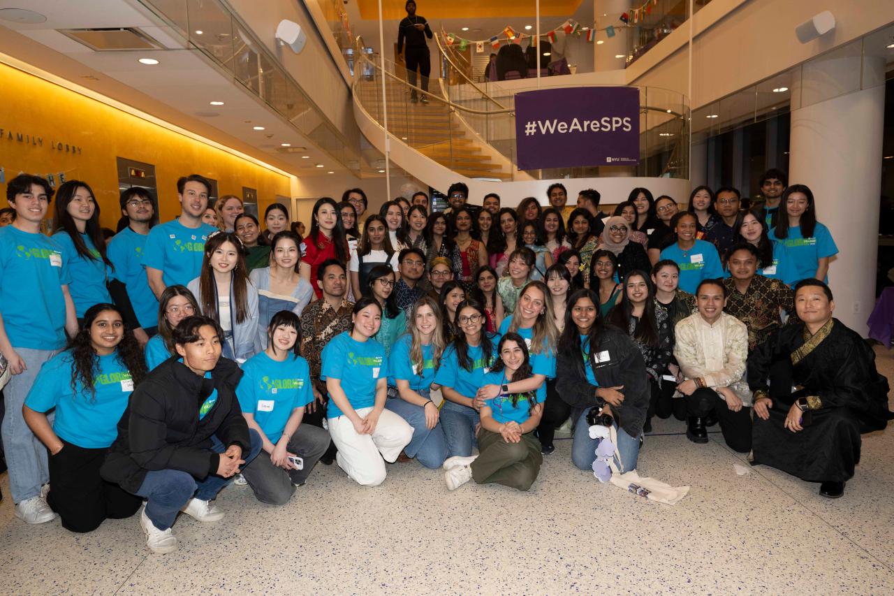 Students at Culture Fest taking group photo