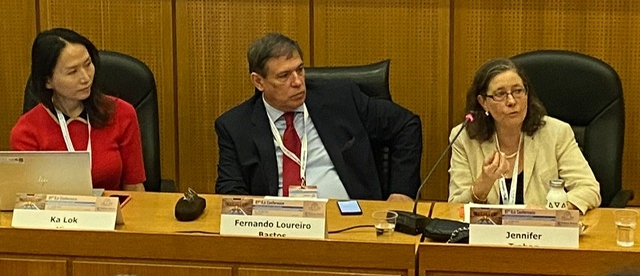 Trahan at International Law Conference