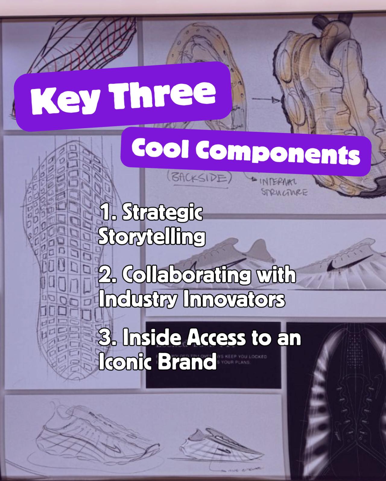 A list of three cool components of the Real World Nike course.