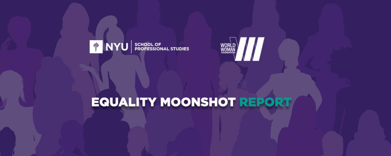 purple silhouettes of women