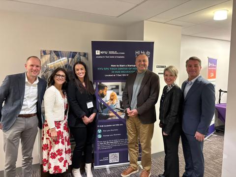 Group photo of the the Hilton Entrepreneurship Experience 