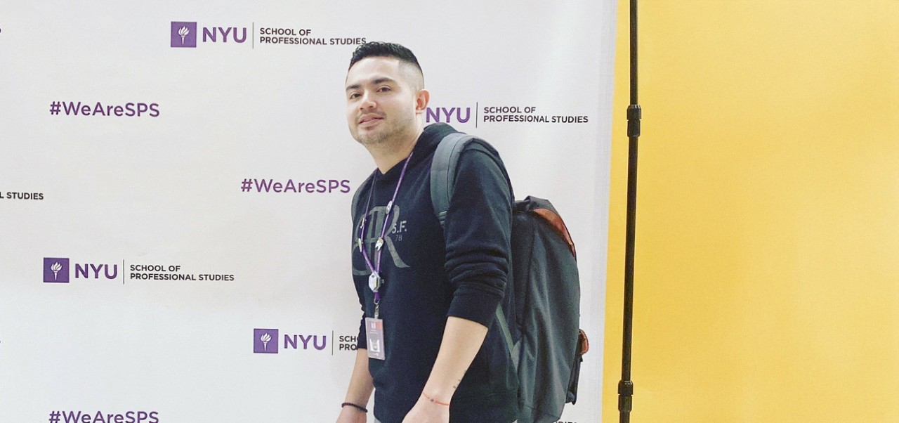 Carlos Calderon, student at the Division of Applied Undergraduate Studies, NYU SPS.