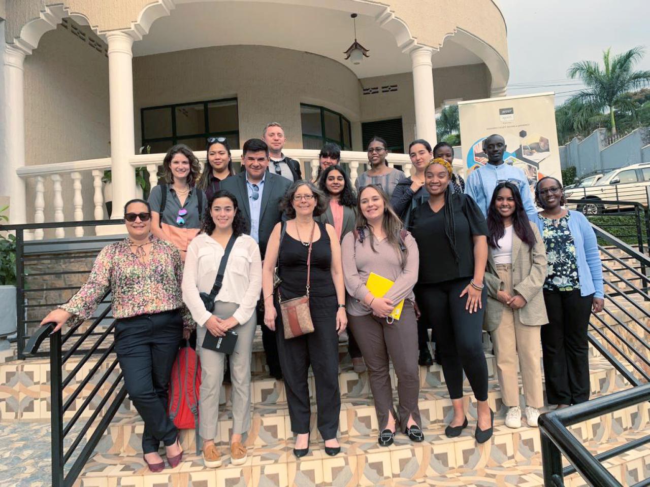 group shot of students on a GFI