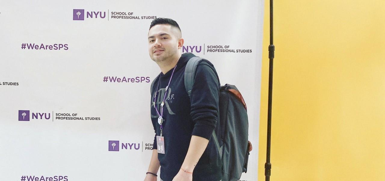 Carlos Calderon, student at the Division of Applied Undergraduate Studies, NYU SPS.
