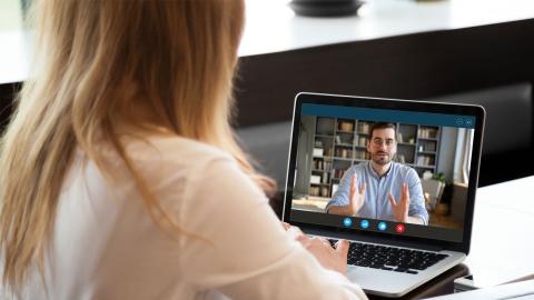 Faculty and Student via computer