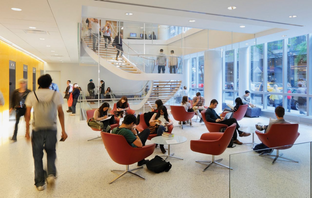 Students studying for their final exams.